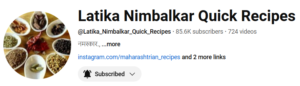 Latika Nimbalkar Quick Recipes