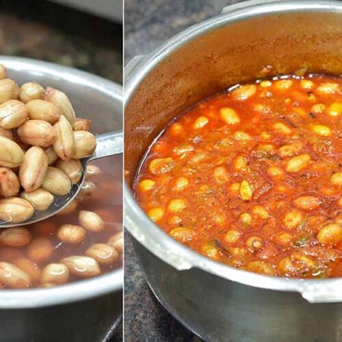 Quick Peanut Curry Recipe (Shengdanyacha Kalvan)