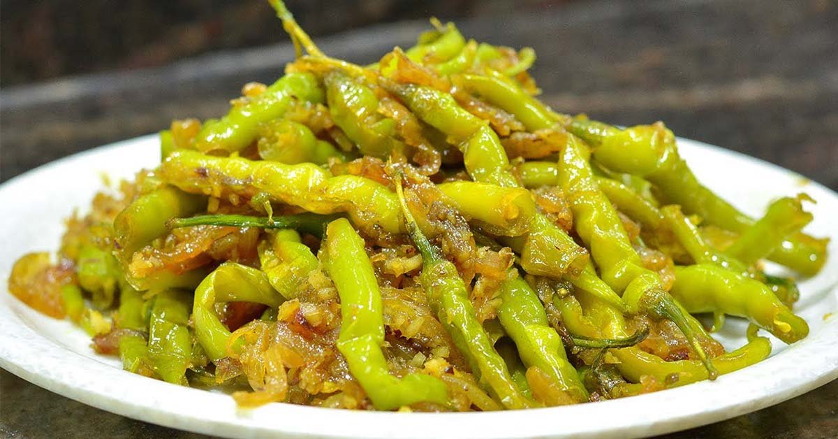 Spicy Green Chilli Side Dish Quick Konkani Recipe