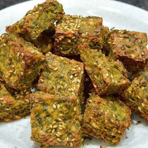 Crispy Kothimbir Vadi Recipe Maharashtrian Snack