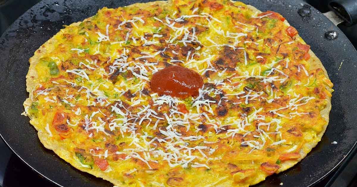 Leftover Chapati Pizza Recipe