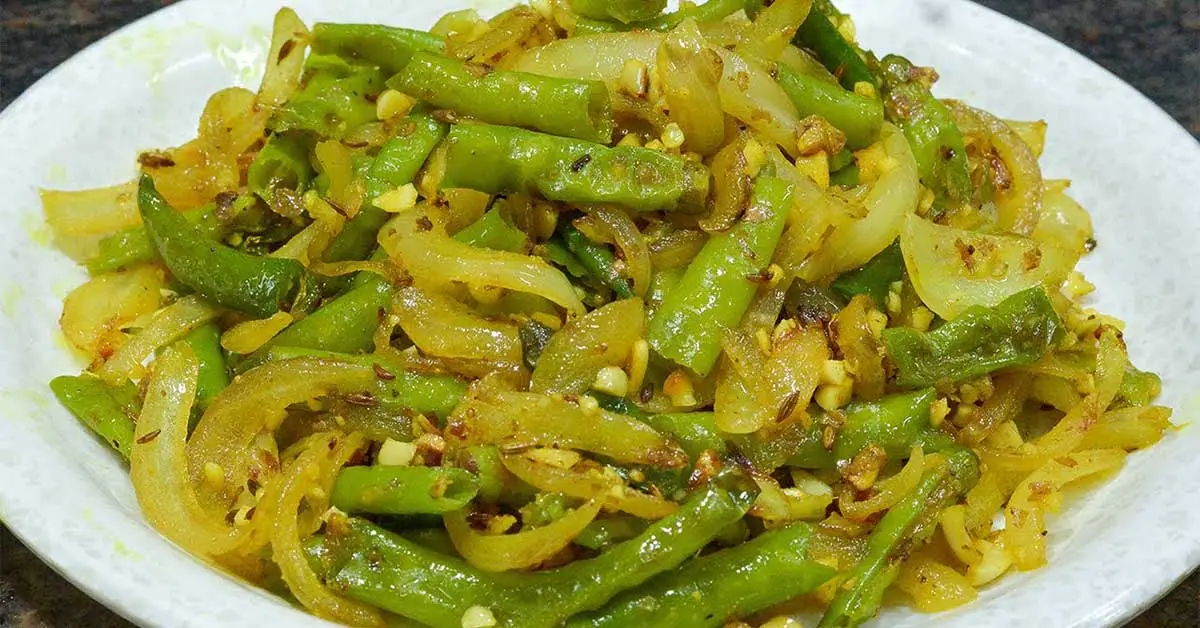 Maharashtrian Mirchi Kanda Recipe Spicy Chilli Onion Side Dish