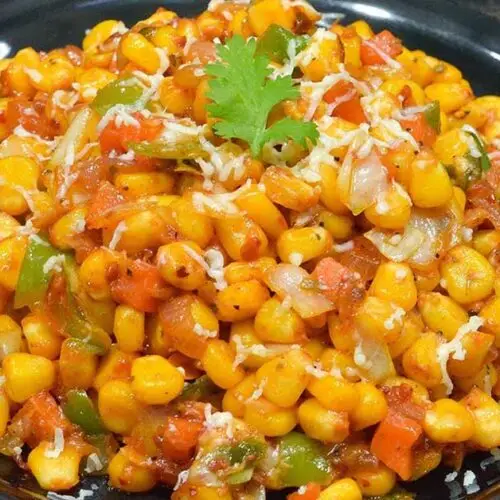 Schezwan Cheese Corn Recipe
