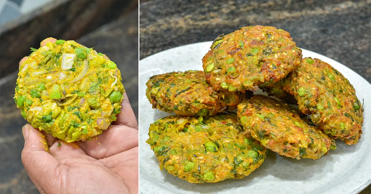 Crispy Fresh Green Chana Vada Recipe