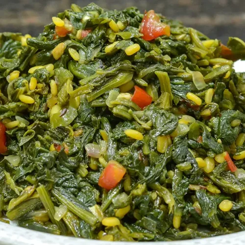 Easy Kardai Chi Bhaji Recipe