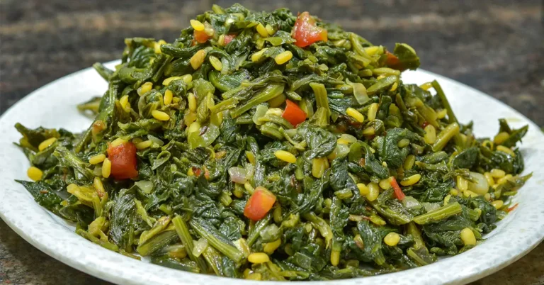 Easy Kardai Chi Bhaji Recipe