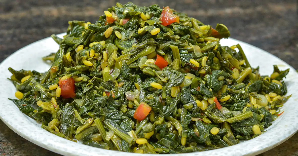 Easy Kardai Chi Bhaji Recipe