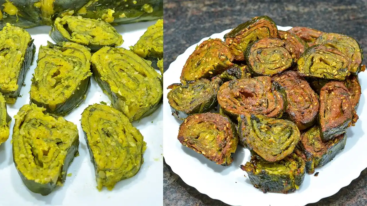 Crispy Maharashtrian Alu Vadi Recipe