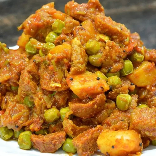 Easy Soya Aloo Matar Recipe