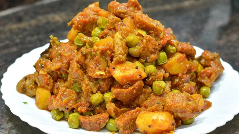 Easy Soya Aloo Matar Recipe