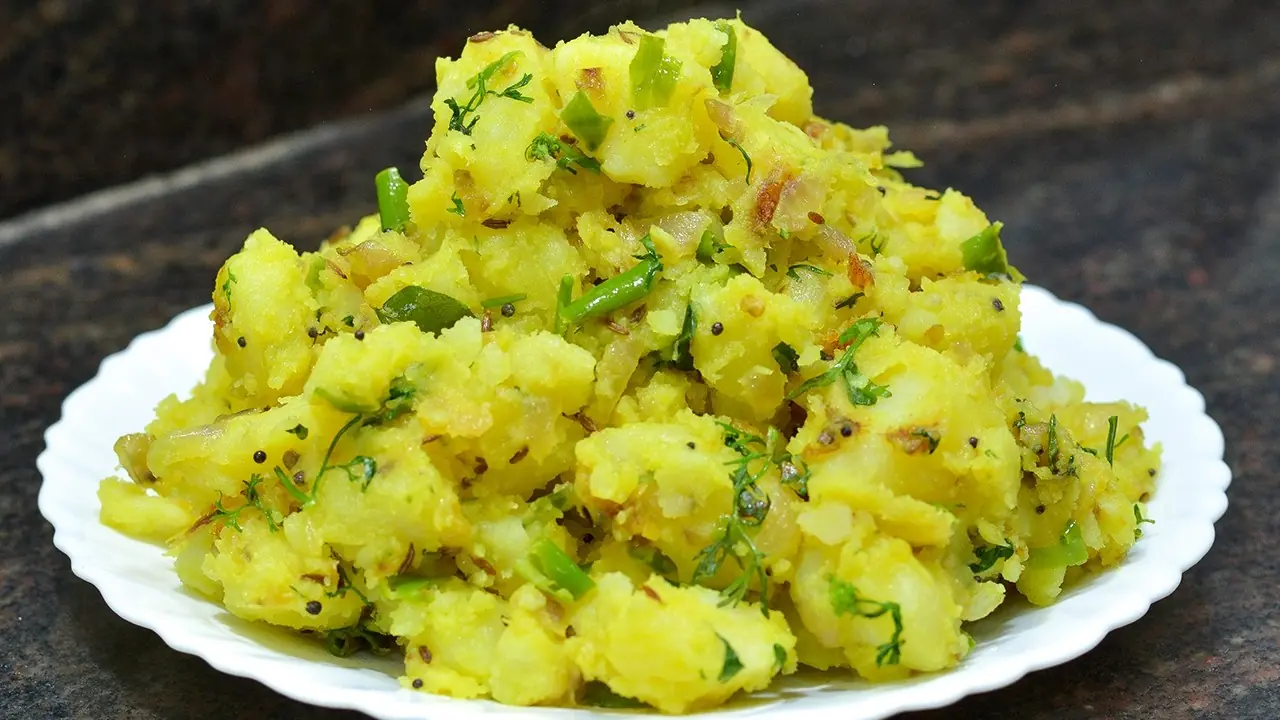 Quick And Easy Maharashtrian Batata Bhaji Recipe