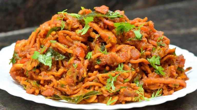 Quick And Easy Sev Bhaji Recipe