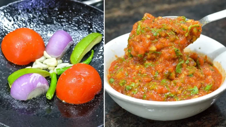 Raw Mango Tomato Chutney Recipe