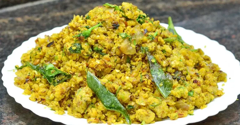 Authentic Masoor Sukha Pithla Recipe