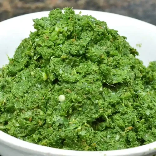 Easy Kairi Kadipatta Chutney Recipe