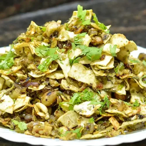 Quick Maharashtrian Papad Thecha Recipe