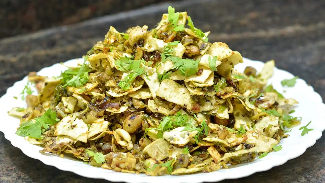 Quick Maharashtrian Papad Thecha Recipe