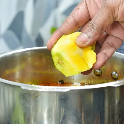 Quick Raw Mango Drumstick Curry