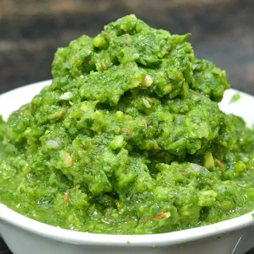 Raw Mango Coriander Chutney Recipe