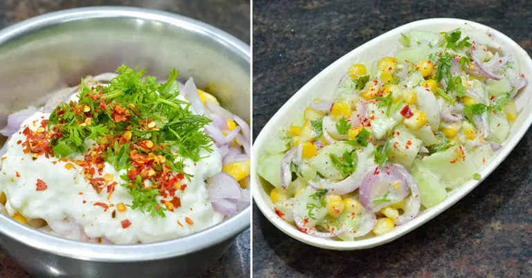 Quick And Easy Corn Cucumber Yogurt Salad Recipe