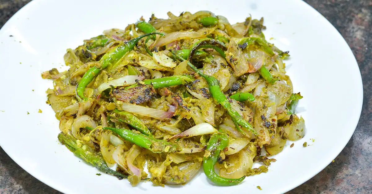 Raw Mango Onion Mirchi Recipe