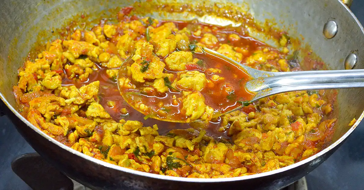 Spicy Egg Bhurji Curry Recipe