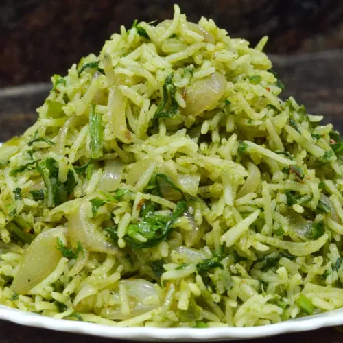 Easy Palak Rice Recipe
