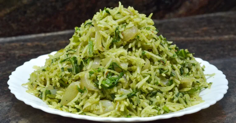 Easy Palak Rice Recipe