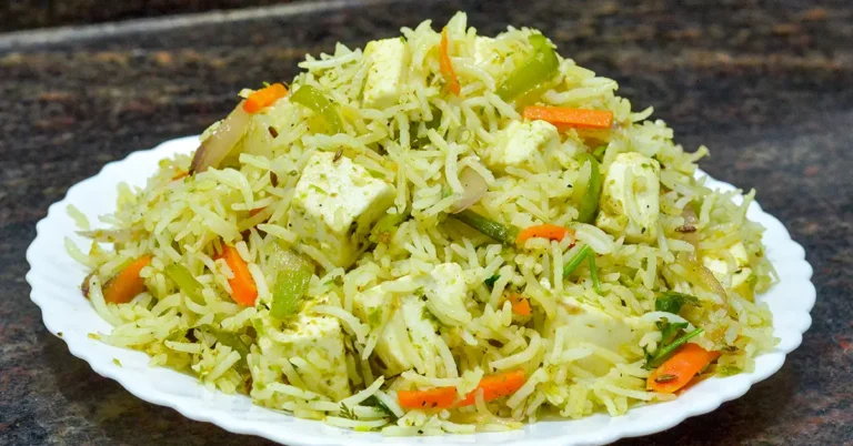 Easy Paneer Rice Recipe