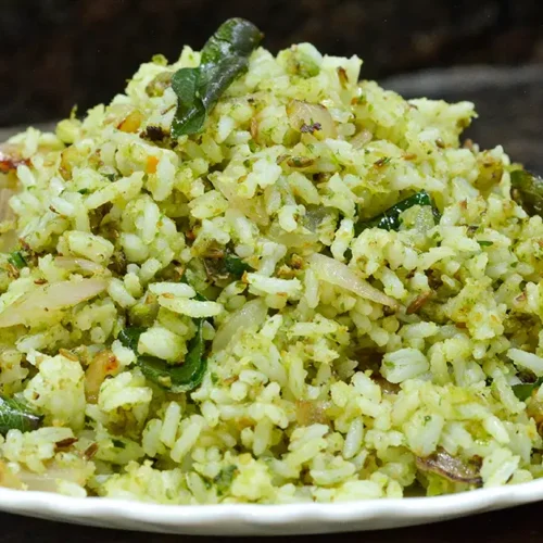 Maharashtrian Thecha Rice Recipe