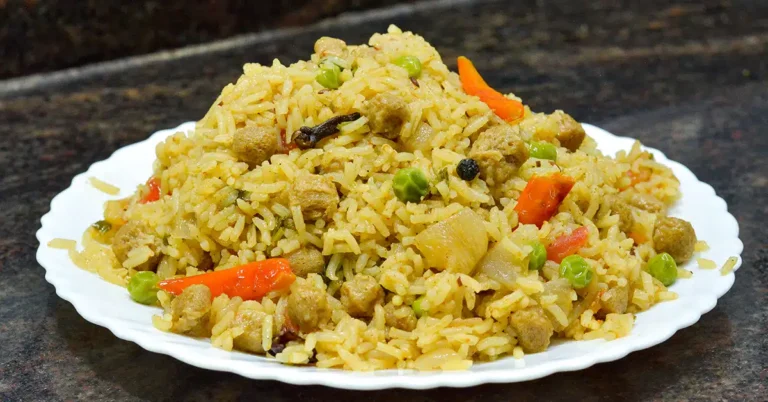 Perfect Soya Chunks Pulao Recipe