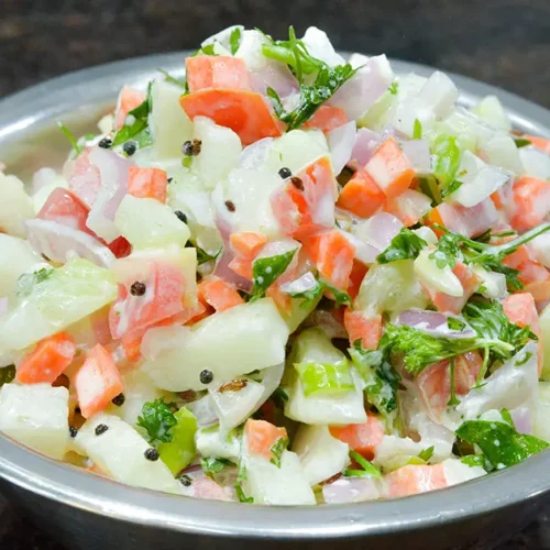 Quick And Creamy Malai Koshimbir Recipe