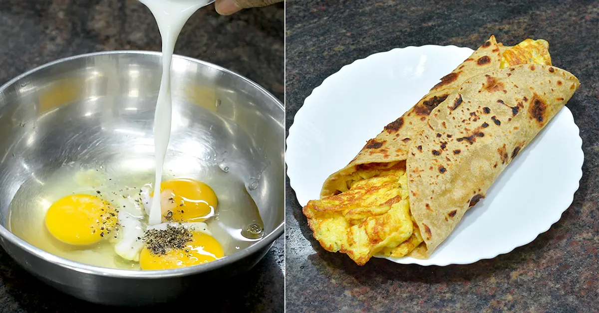 Quick Egg Paratha Recipe