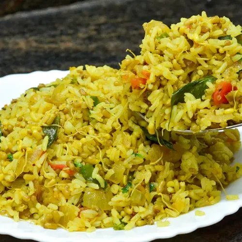 Quick Matki Bhaat Recipe
