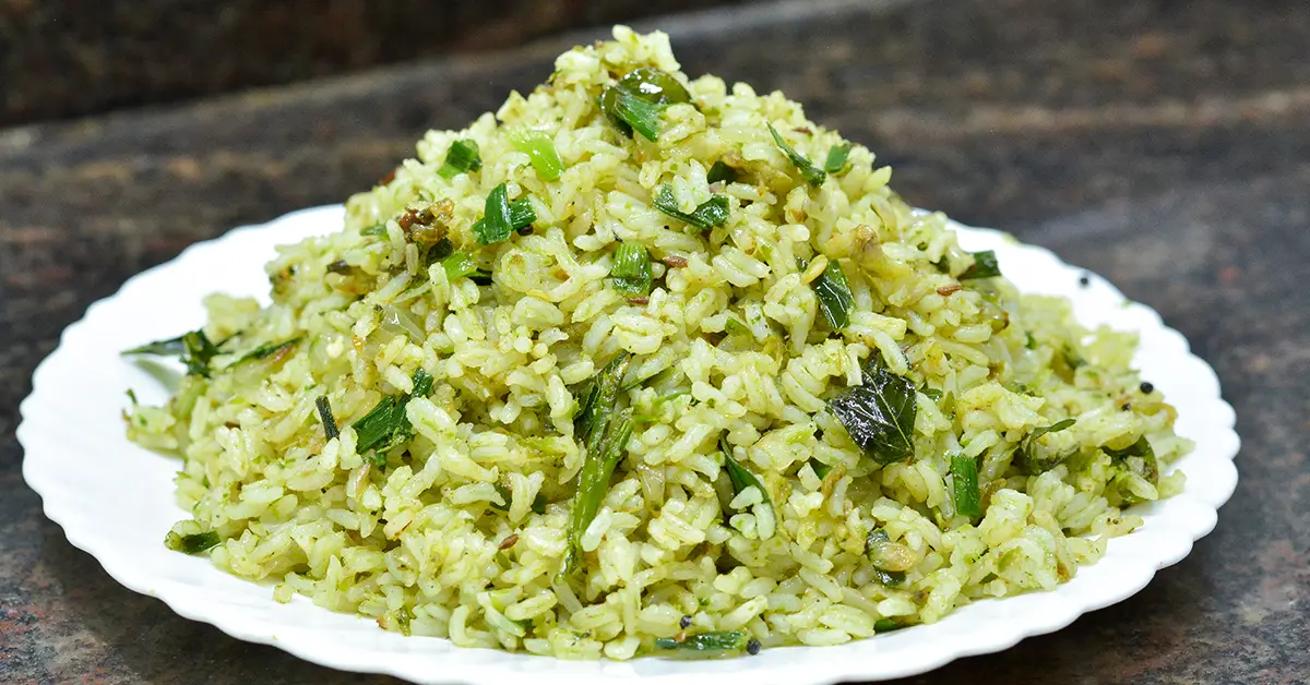 Spring Onion Fried Rice