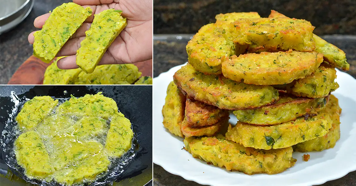 Crispy Potato Vadi Recipe