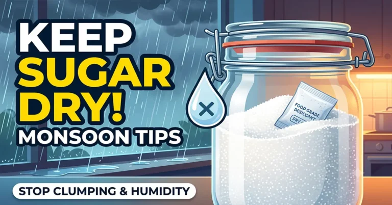 prevent sugar from becoming wet in monsoon