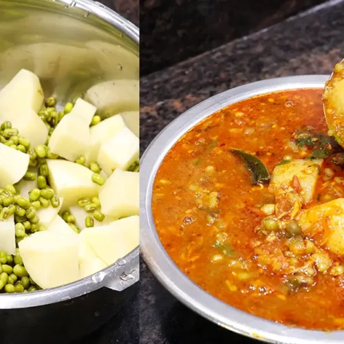 Maharashtrian Moong Potato Curry Recipe