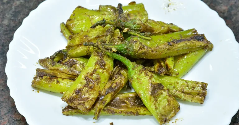 Tangy Green Chilli Side Dish