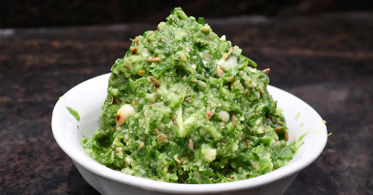 Quick Spring Onion Chutney
