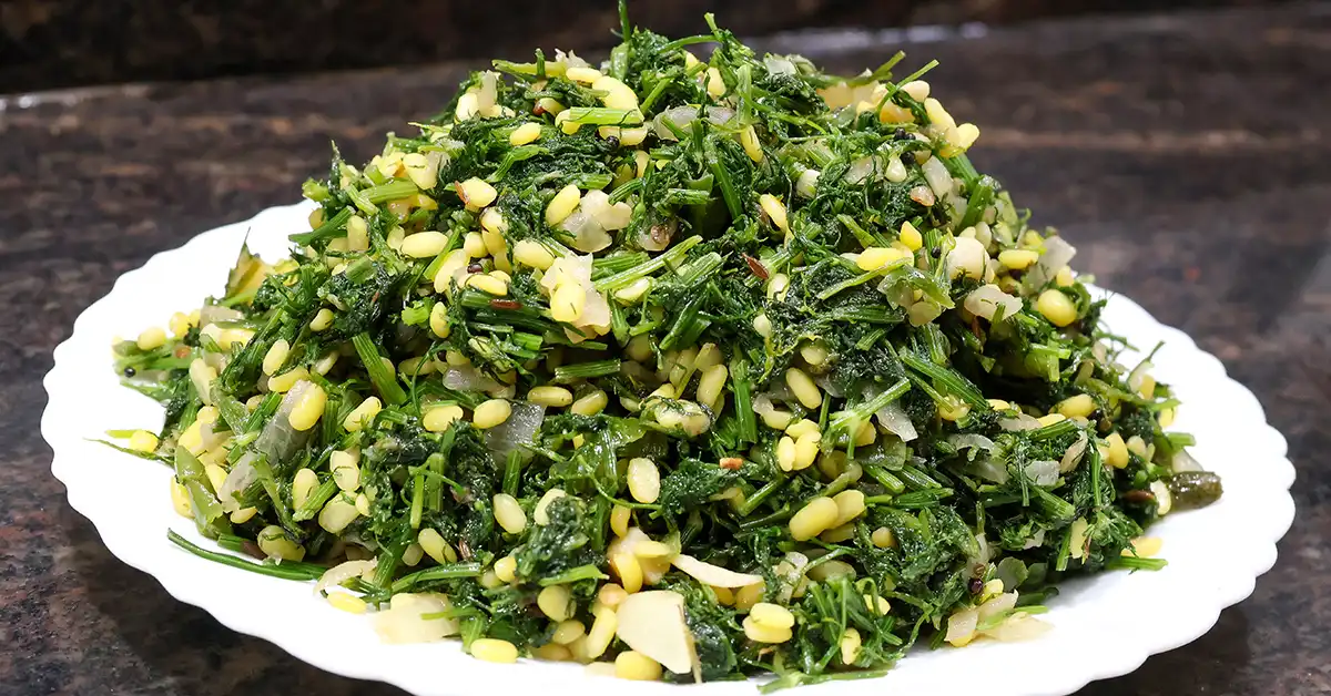 Shepu Moong Dal Bhaji Recipe