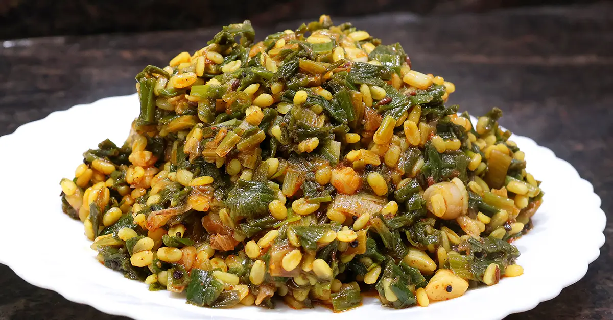 Spring Onion Moong Dal Recipe
